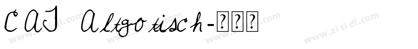 CAT Altgotisch字体转换